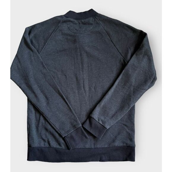 Fresh Clean Tees Men’s Medium Oversized Navy Blue Full Zip Jacket Coat - Picture 2 of 3